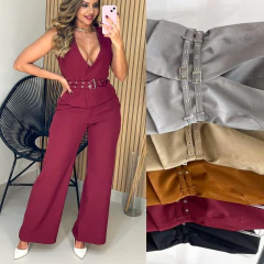 Conjunto Calça Pantalona e Colete Bia - comprar online