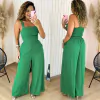 Conjunto Cropped e Calça Carolaine Verde Bandeira