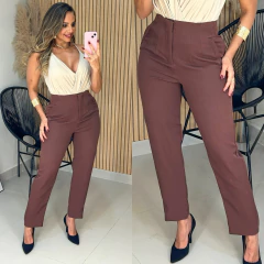 Calça Alfaiataria Insp. Zara Cora Marrom - comprar online
