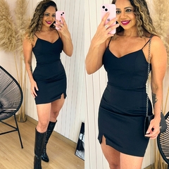 Vestido Curto Alfaiataria Destiny Preto