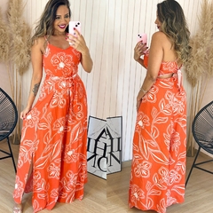 Macacão Pantalona Envelope Sandy Laranja Est. 2