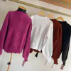 Blusa Tricot Manga Longa Mosaico