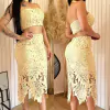 Conjunto Cropped e Saia Guipir Yarlla Bege