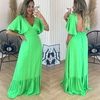 Vestido Longo RS Decote Costas Chris Verde