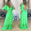 Vestido Longo RS Decote Costas Chris Verde