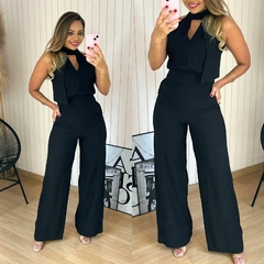Macacão Pantalona Longo Melissa Preto