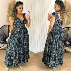 Vestido Longo Indiano Ciganinha Raiane Preto - comprar online