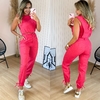 Conjunto Linho Esmeralda Cor Rosa Chiclete
