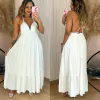 Vestido Longo Costa Nua Diana Off White