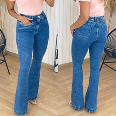 Calça Jeans Flare Lav. Média Rejane na internet