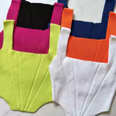 Cropped Tricot Corset Karlla - Rosa Store Moda Feminina