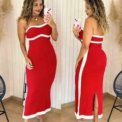 Vestido Tricot Tomara que Caia Lorie Vermelho - comprar online