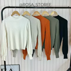 Blusa Tricot Manga Longa Bufante Yasmin - loja online