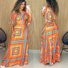 Vestido Longo Estampa Geométrica Simaria - comprar online