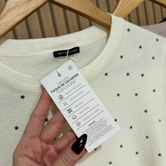 Blusa Tricot Manga C/ Brilho Carina na internet