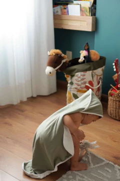 toalha de banho com capuz