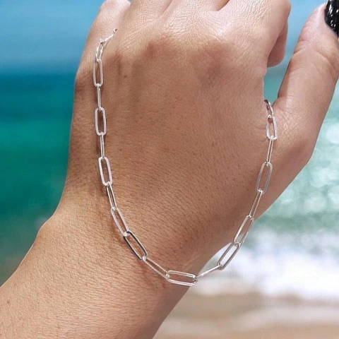 Tobillera de plata - comprar online