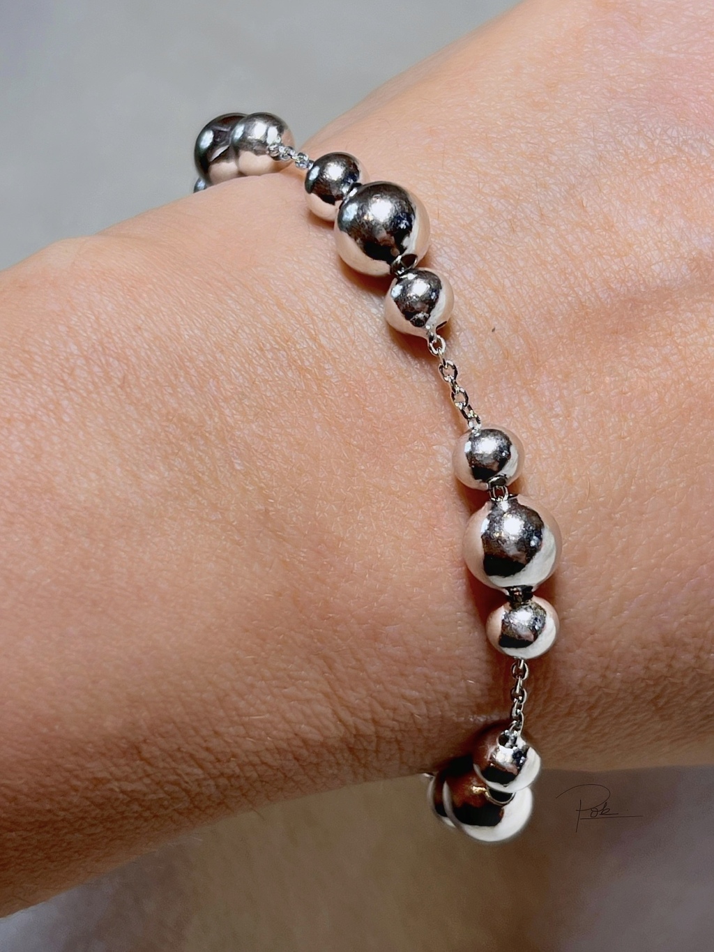 Pulsera De Plata Rodinada thumbnail 3