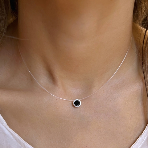 invisible con brillito negro - comprar online