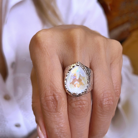 Anillo Maravilla con Gota de Cristal - comprar online