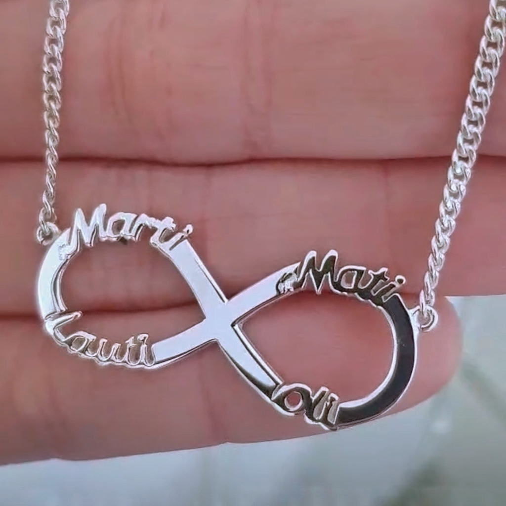 Collar Infinito Con Nombres thumbnail 3