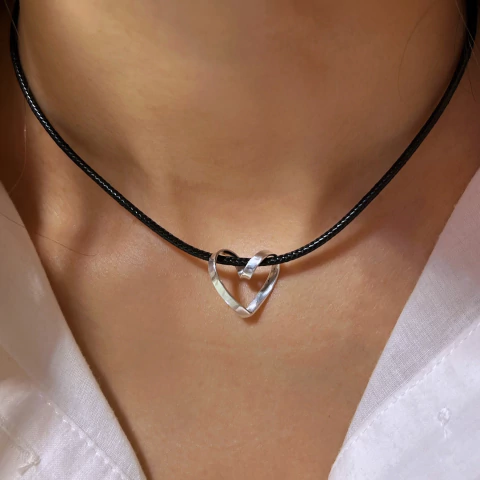 Collar corazón entrelazado - comprar online