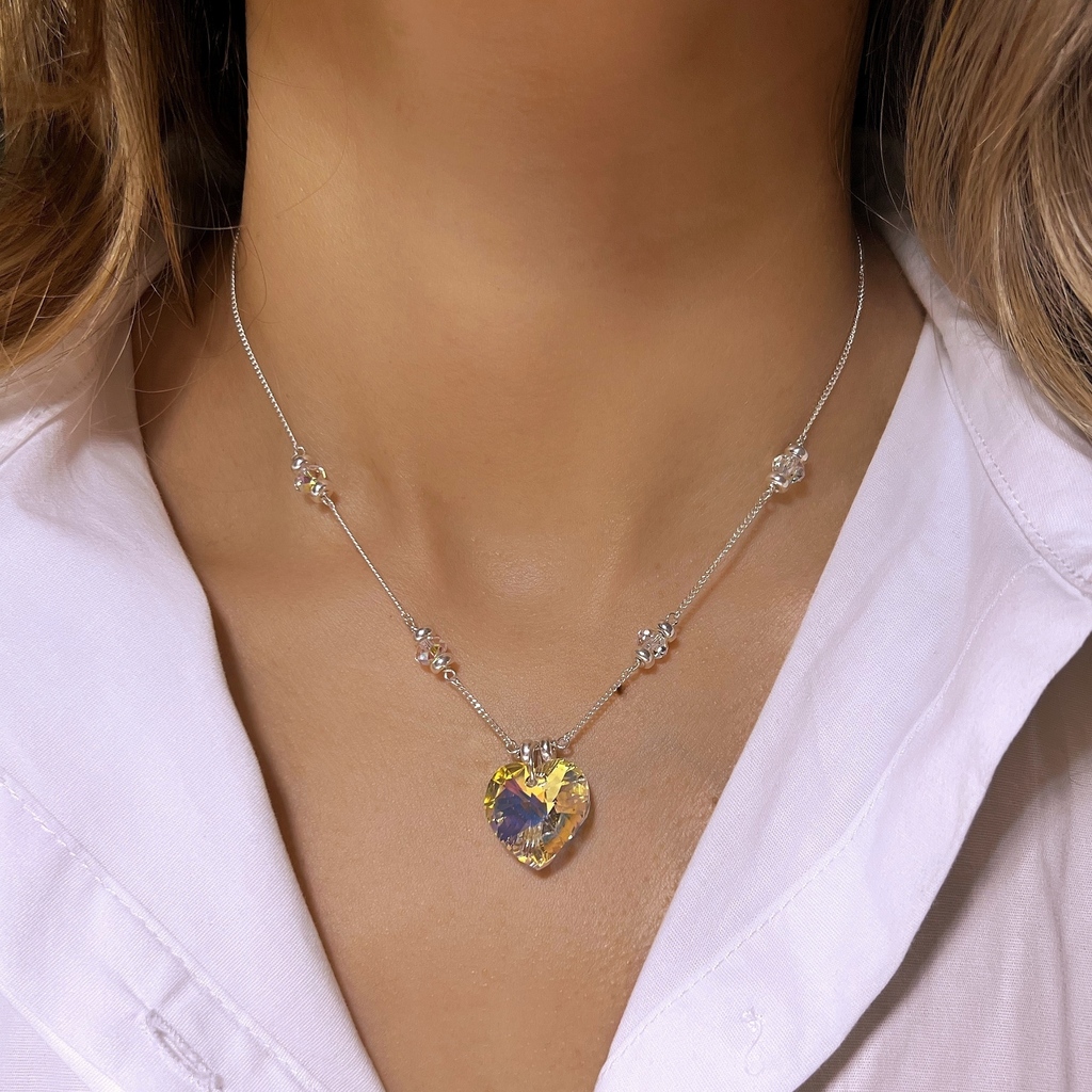 Collar Corazon De Cristal thumbnail 3