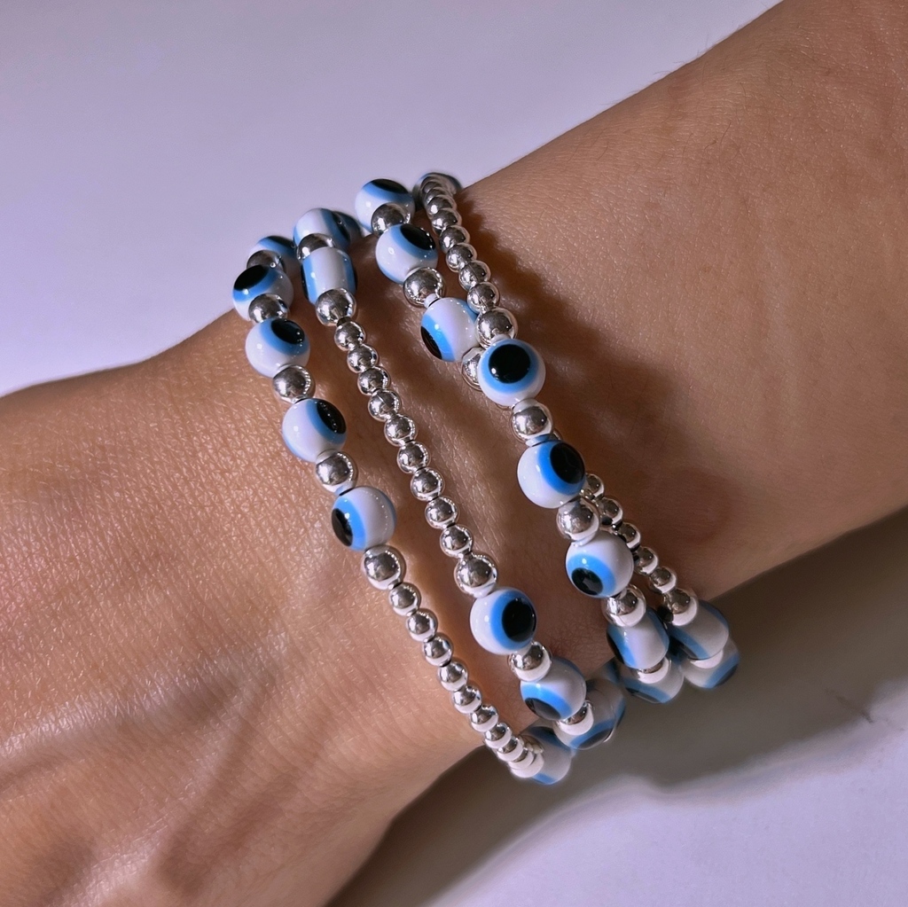 Pulsera o Collar con Ojitos Aura Protectora thumbnail 3