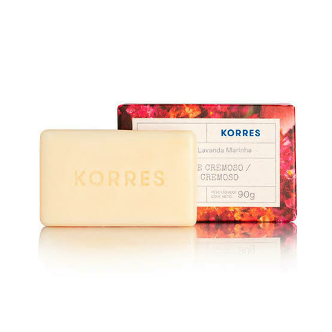 Korres Lavanda Marinha Sabonete em Barra Cremoso 90g - comprar online