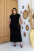 Vestido Longo Feminino Manga Duas Cores com Fenda e Bolsos Laterais - Roupas Femininas - Blusas Vestidos Conjuntos | Vest Bellas 