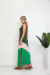 Vestido Longo Regata Três Cores Fenda Lateral - loja online