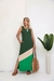 Vestido Longo Regata Três Cores Fenda Lateral - comprar online