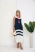 Vestido Longo Regata Gola Redonda Duas Cores - comprar online
