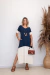 Vestido Longo Feminino Manga Curta com Fendas e Bolsos na internet