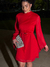 VESTIDO LILI COM CINTO VERMELHO