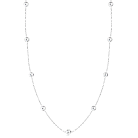 COLAR LONGO COM DEZESSETE ZIRCÔNIAS - 85 CM