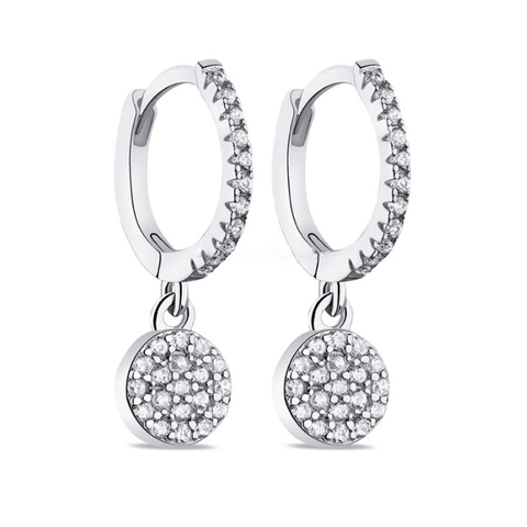 ARGOLA CRAVEJADA COM PINGENTE - modelo Diana - comprar online