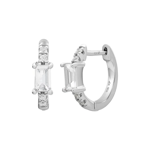 ARGOLA CRAVEJADA PONTO DE LUZ - modelo Baguete - comprar online