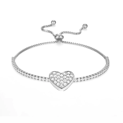 PULSEIRA RIVIERA CORAÇÃO CRAVEJADO