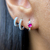 ARGOLA LISA PONTO DE LUZ - modelo Rosa - comprar online