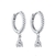 ARGOLA CRAVEJADA COM PINGENTE - modelo Gota - comprar online