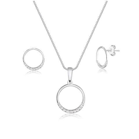 CONJUNTO CÍRCULO MEIO CRAVEJADO - comprar online