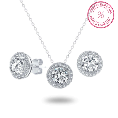 CONJUNTO CLÁSSICO CRAVEJADO - modelo Cristal