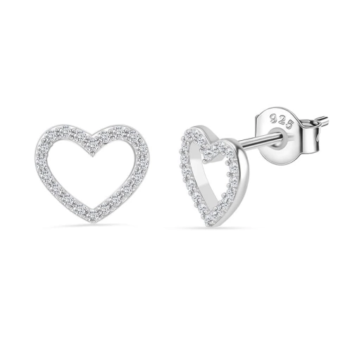 BRINCO CORAÇÃO CONTORNO CRAVEJADO - comprar online