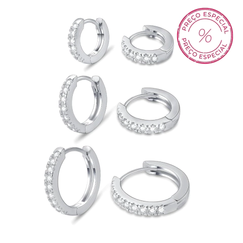 TRIO ARGOLAS CRAVEJADAS BASIC (ll) - comprar online