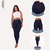 Calça Jeans Escuro Feminina Skinny Cós Alto Levanta Bumbum - loja online