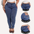 Imagem do Calça Jeans Plus Size Feminina Bolso Frontal e traseiro Clara