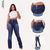 Calça Jeans Feminina Flare Lycra Premium Cós Alto Blogueira - loja online