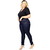 Calça Jeans Plus Size Feminina Cintura Alta 702
