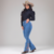 Calça Jeans Feminina Flare Imperios Modas Estilo Country Bordado - comprar online